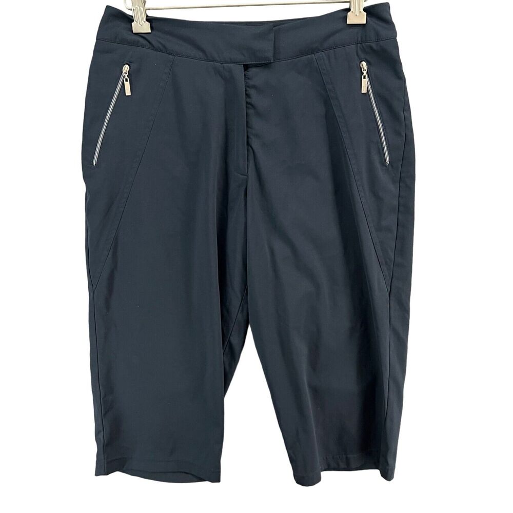 Tail Bermuda Shorts Womens 4 Dark Blue Golf Pockets Stretch Mid Rise Athletic